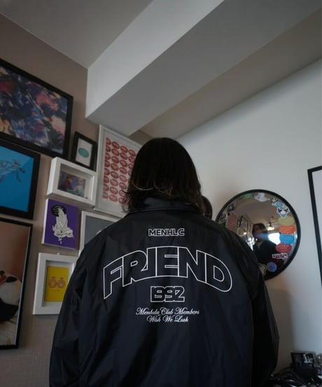 "MENHLC FRIEND" NYLON COACH JACKET