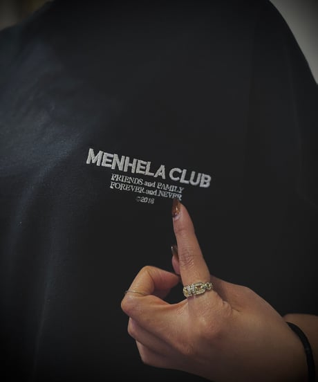 MENHELA CLUB TEE "BLACK"