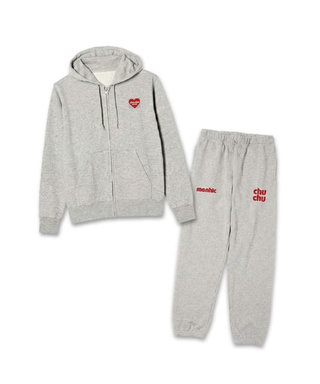"chu chu" LOGO SWEAT ZIP HOODIE