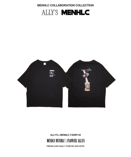 ALLY’s flower &plants × MENHLC T-SHIRT 04