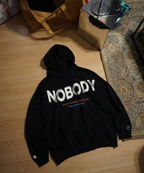 NOBODY LOGO SWEAT HOODIE