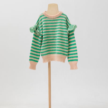 フォークメイド　folk made 刺繍ブラウス folkmade フォークメイド (LL) ボアブラウス フォルクメイド