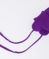 knit cap Lサイズ purple/charcoal