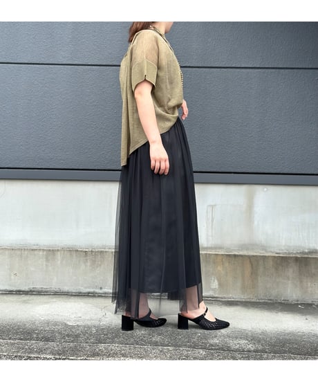 MARGAUX VINTAGE┃ウエストロゴチュールスカート