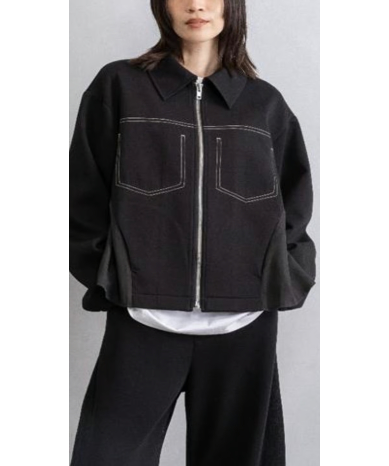 【MARECHAL TERRE 】ボリュームフレアーブルゾン　サイズ2 MARECHAL TERRE 】ボリュームフレアーブルゾン サイズ2