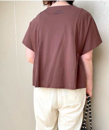 Dignite Collier │ ギャザーフレアバックプリントT