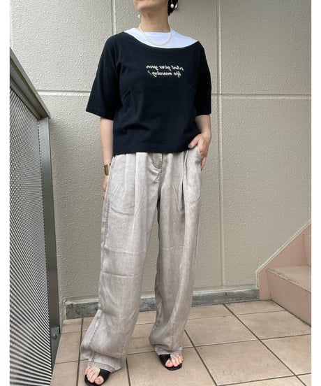 JUDDY CORN ｜モダンネックオンTシャツ