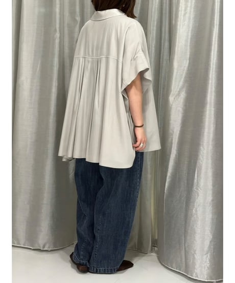 ayane｜オーバーサイズトロミシャツ
