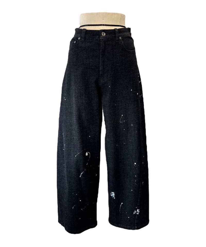 ayane】ペイント加工バレルレッグデニムパンツ 826543 | TO