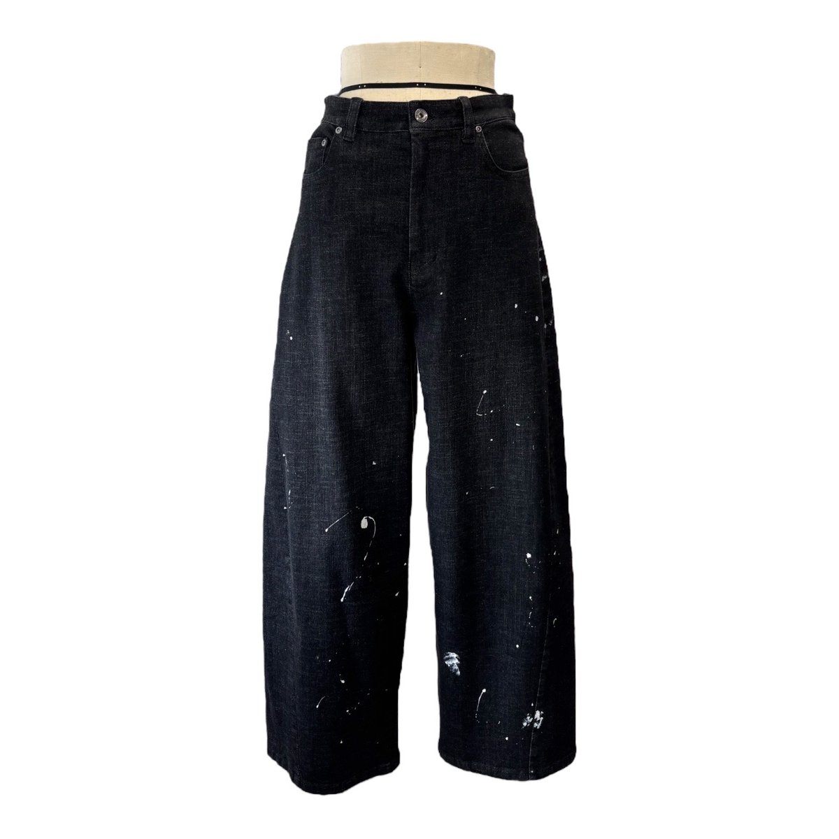 ayane】ペイント加工バレルレッグデニムパンツ 826543 | TO