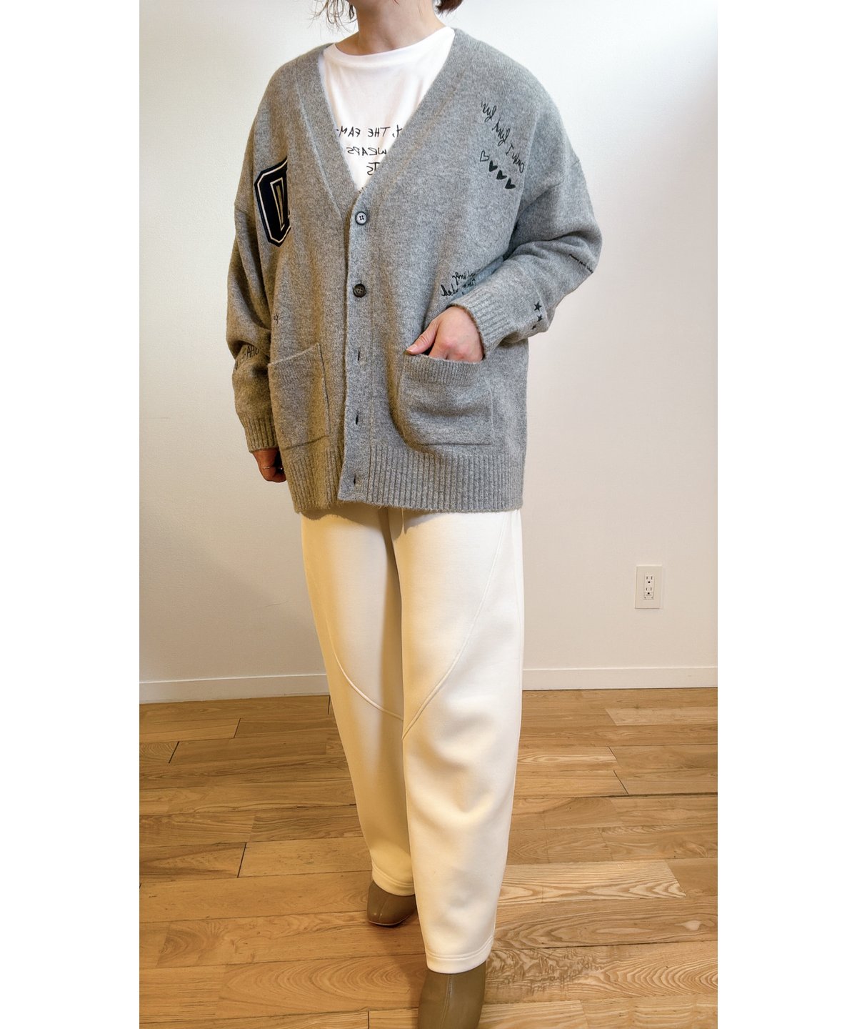 Dignite Collier】刺繍ニットカーディガン 80256571 | TO