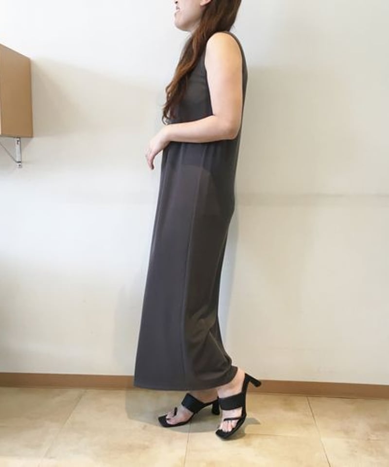 カフネ　cafune ノースリリブワンピース 黒　３８　タグ付き　435101 カフネ cafune ノースリリブワンピース 黒 38 タグ付き 435101
