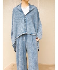ANTGAUGE｜インディゴカットソーカーディガン  D1252