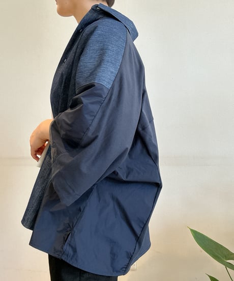 BLANC basque┃異素材MIXデニムシャツ