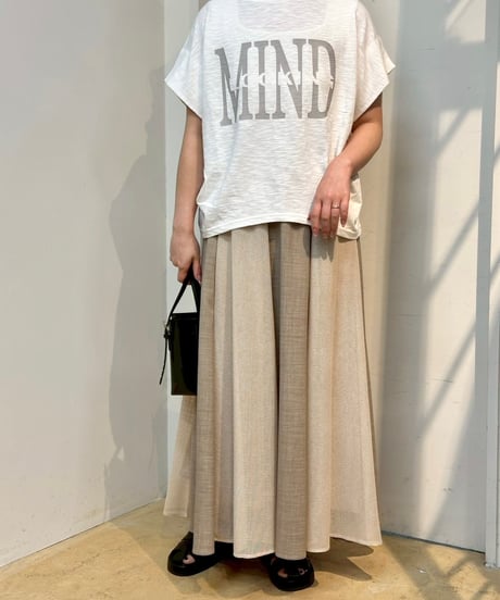 MONiLE｜ロゴプリントスラブTシャツ