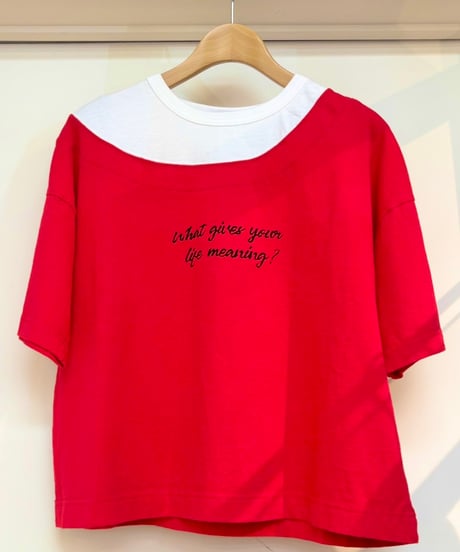 JUDDY CORN ｜モダンネックオンTシャツ