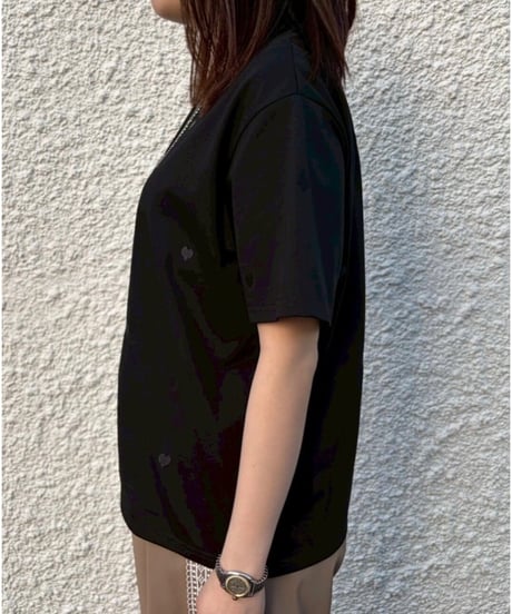 ROSIEE┃ハート刺繍Ｔシャツ