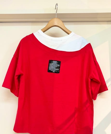 JUDDY CORN ｜モダンネックオンTシャツ