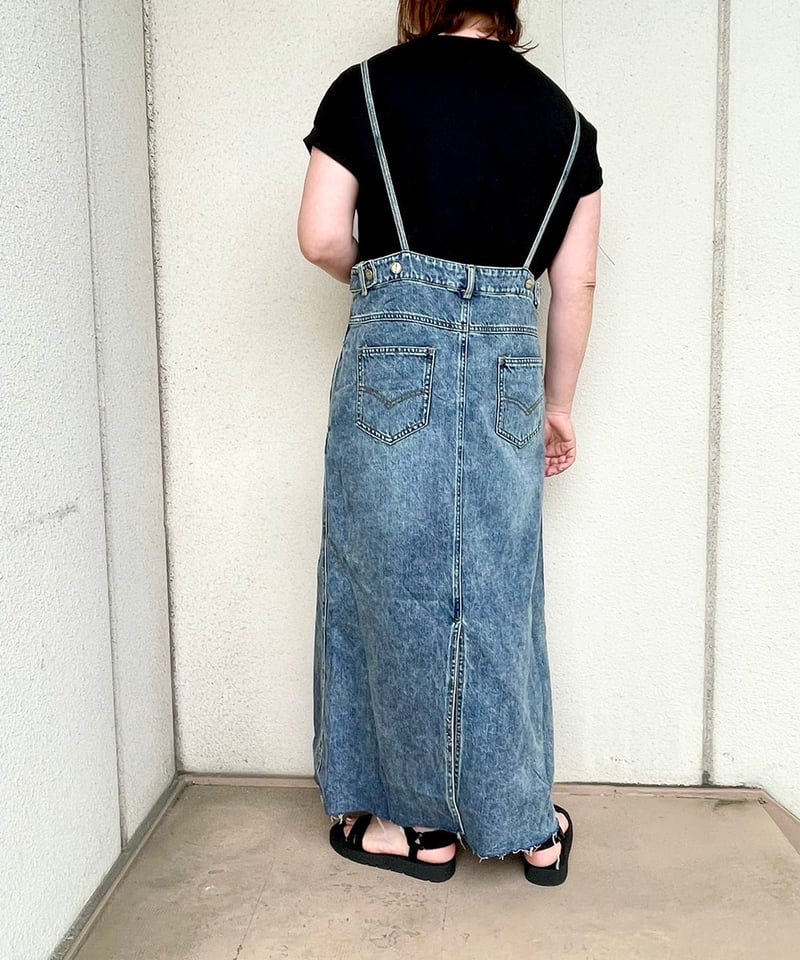 PaulineBleu | リメイク風デニムジャンパースカート | TO PaulineBleu | リメイク風デニムジャンパースカート | TO