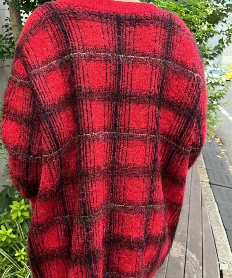 Rouje Paris RONNYカーディガン 36 半袖 チェック 赤 Rouje Paris RONNYカーディガン 36 半袖 チェック 赤 Rouje