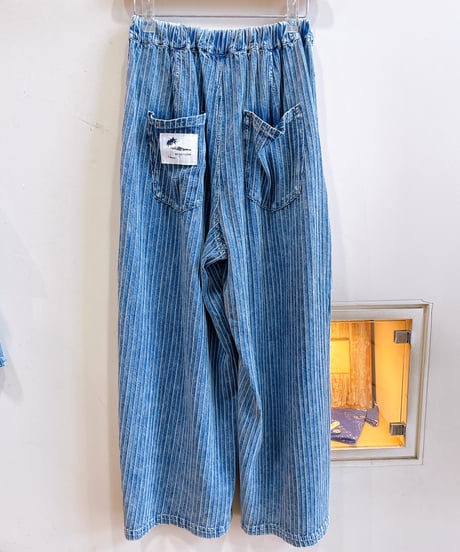 ANTGAUGE│インディゴカットソーワイドストレートパンツ