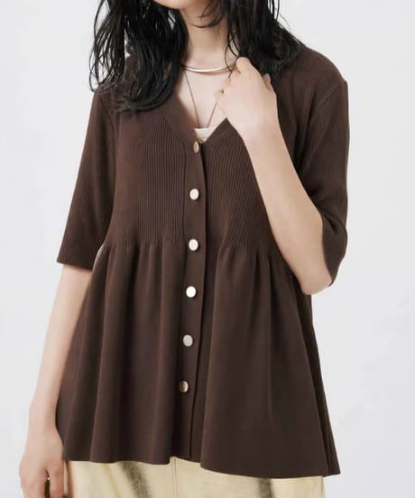TORRZZO DONNA│フレアラインリブニット 6267-384