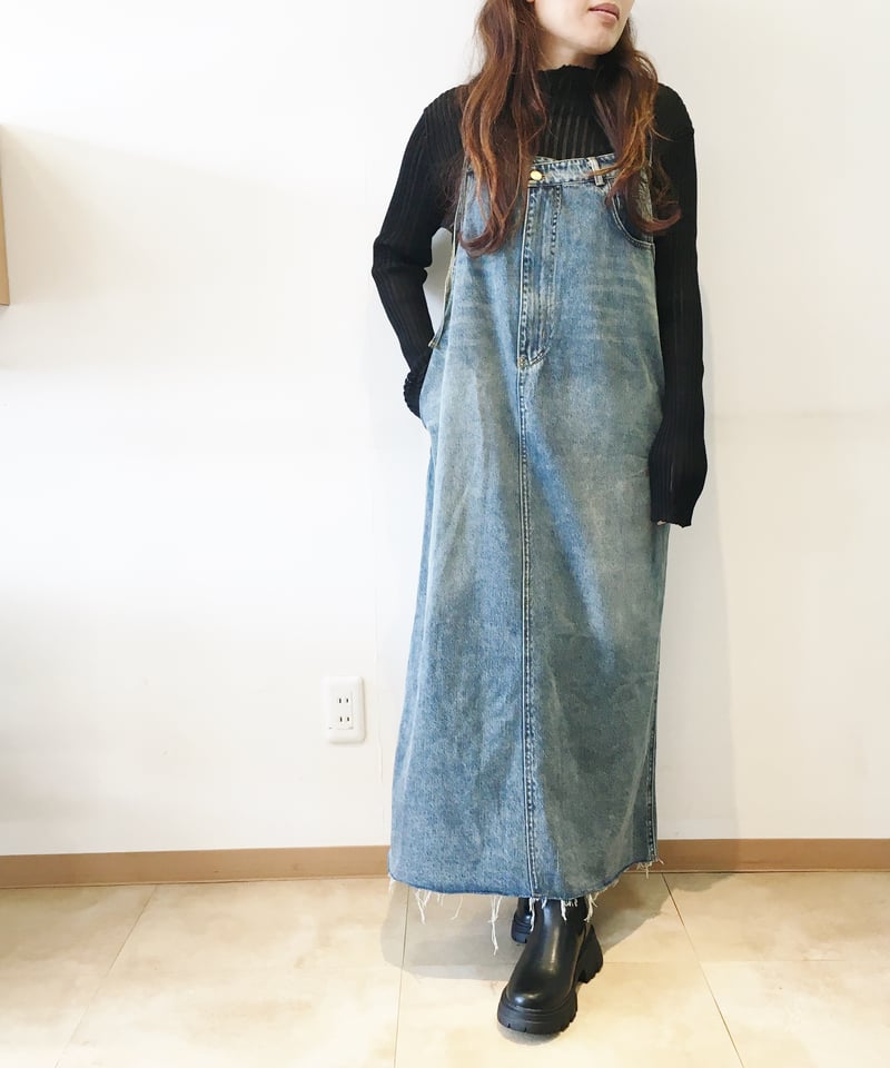 PaulineBleu | リメイク風デニムジャンパースカート | TO PaulineBleu | リメイク風デニムジャンパースカート | TO