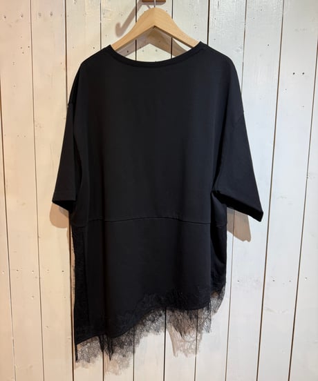 【CLOCHE】　レースドッキングカットソー　612-85765