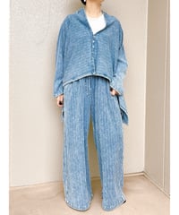 ANTGAUGE│インディゴカットソーワイドストレートパンツ