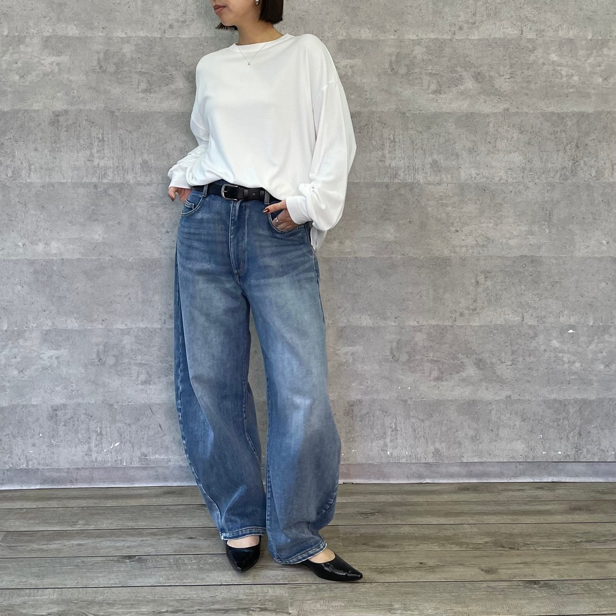 ご予約即納】アンナケリー│裏起毛モロッコデニムパンツ 68254602 | TO