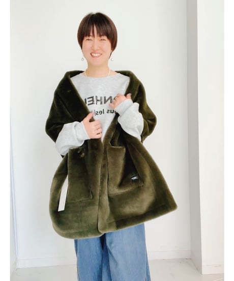 Lieve Van Gorp99AWランウェイコレクションラインムートンショール ayane】 4WAYムートンショール 856754 | TO