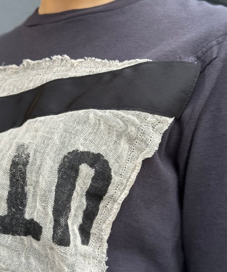 JUDDYCORN｜ソフト天竺アシメラッピングT