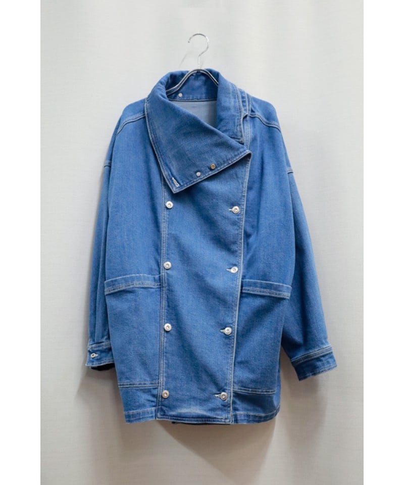 ANGELINA│変形カラーデニムシャツコート 25223-69849WE | TO