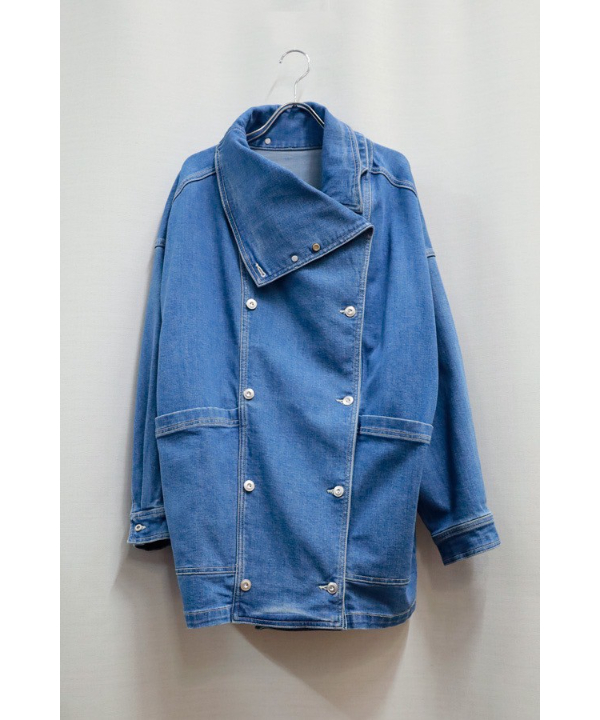 希少❗️美品❗️ANREALAGE ボールシャツ　デニム　変形　コットン　バイカラー 希少❗️美品❗️ANREALAGE ボールシャツ デニム 変形 コットン バイカラー