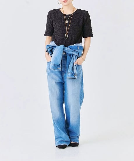 TORAZZO DONNA │  ジャガード半袖トップス
