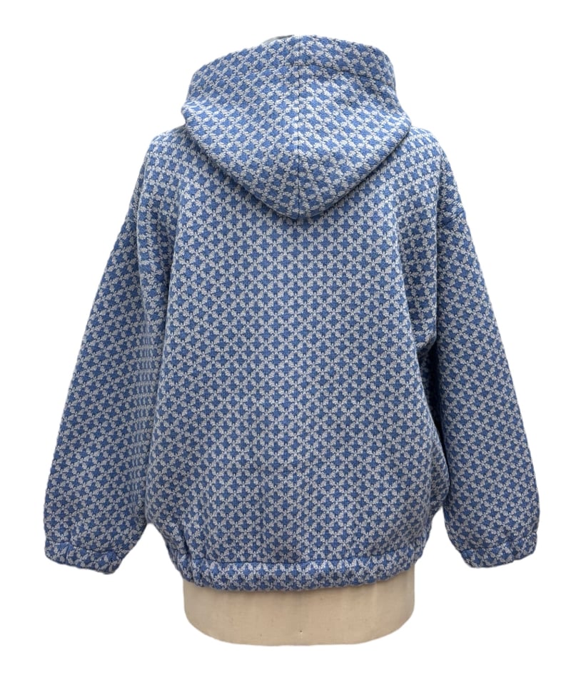 vintage ブルゾン 幾何学柄 vintage】虎柄 タイガー 中綿 シルクジャケット ジップアップ ブルゾン