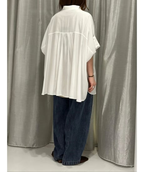 ayane｜オーバーサイズトロミシャツ