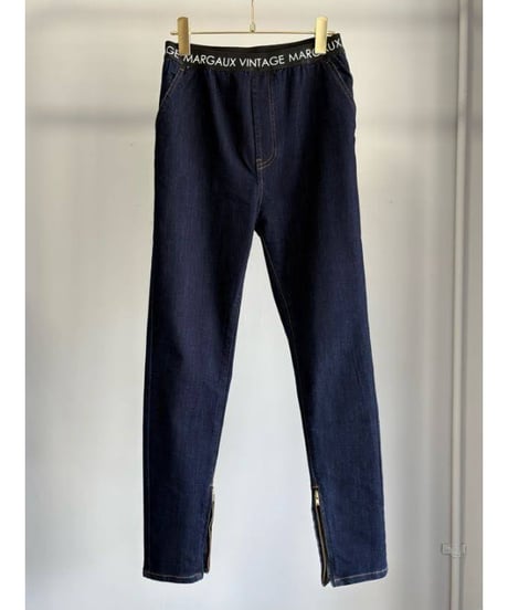 MARGAUX VINTAGE｜ワンウォッシュデニムスリムパンツ