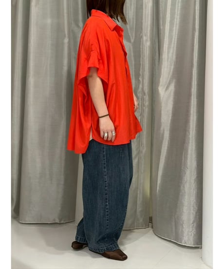 ayane｜オーバーサイズトロミシャツ
