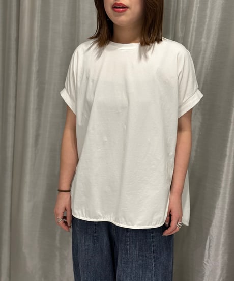 ayane｜フレンチスリーブバックロゴフレンチスリーブバックロゴTシャツ