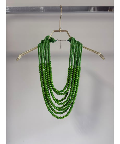 MARGAUX VINTAGE┃木製ビーズネックレス