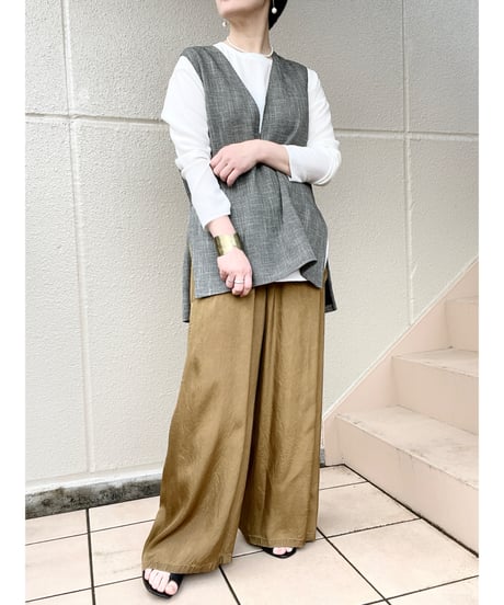 メッシュツィードベスト