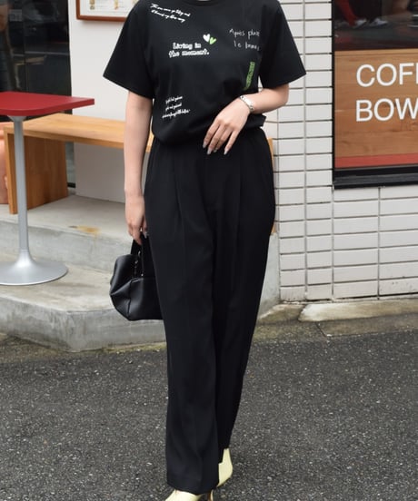 ROSIEE｜レタリングプリントTシャツ