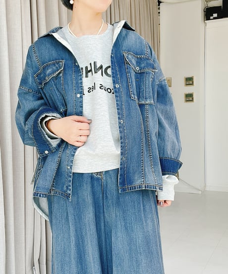 【ayane】　ダンガリーシャツ　856708