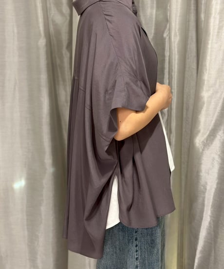 ayane｜オーバーサイズトロミシャツ