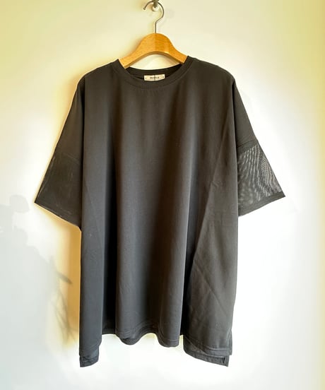 MONiLE｜袖メッシュオーバーT