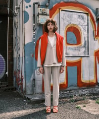 【LeMelange】  二―ドルジャージーキーネックプルオーバー　8641014