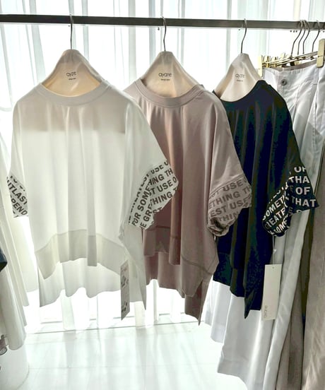 ayane｜ツイストスリーブTシャツ
