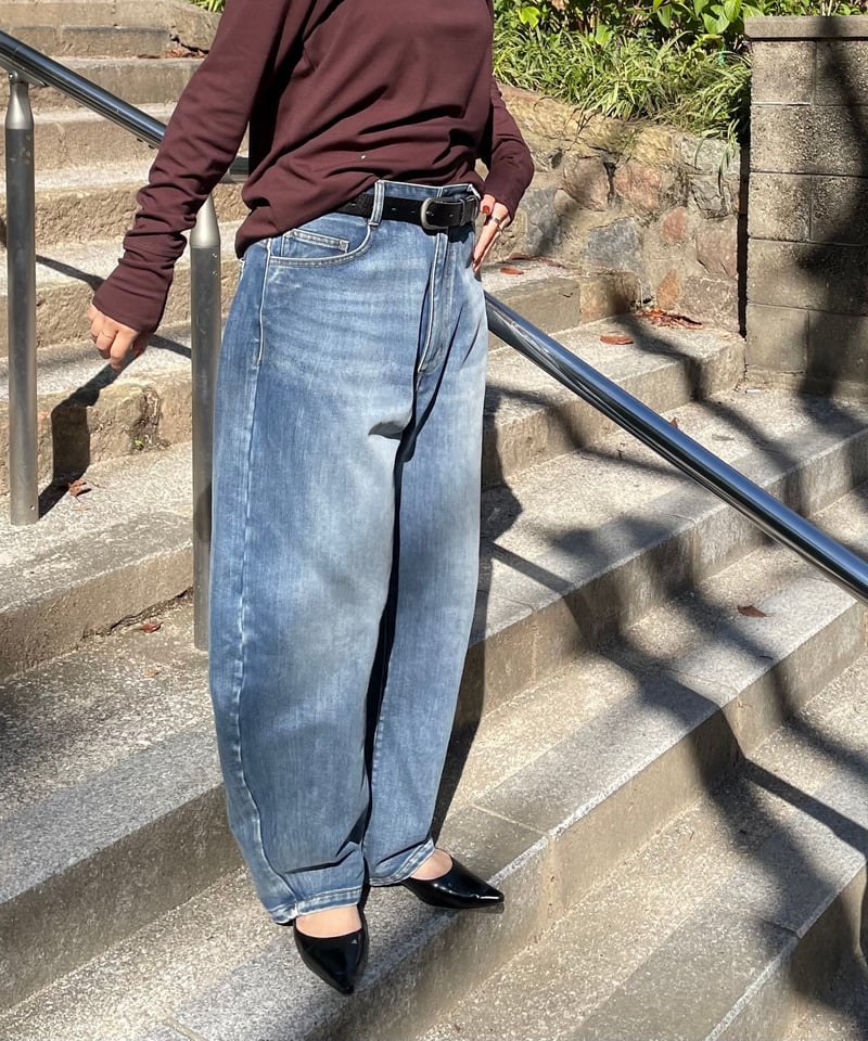 Anna Kerry ✨裏起毛モロッコデニム (34)68254602 Anna Kerry（アンナケリー） 送料無料 裏起毛モロッコデニム