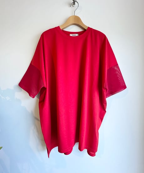 MONiLE｜袖メッシュオーバーT